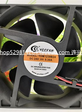 全新YCCFAN 12038 12CM YDM1238B24 DC24V 变频器机箱散热风扇