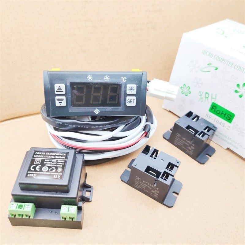 SF-102双显示温度器冷库雪柜电子恒温冰柜温度控制器温控仪控制器