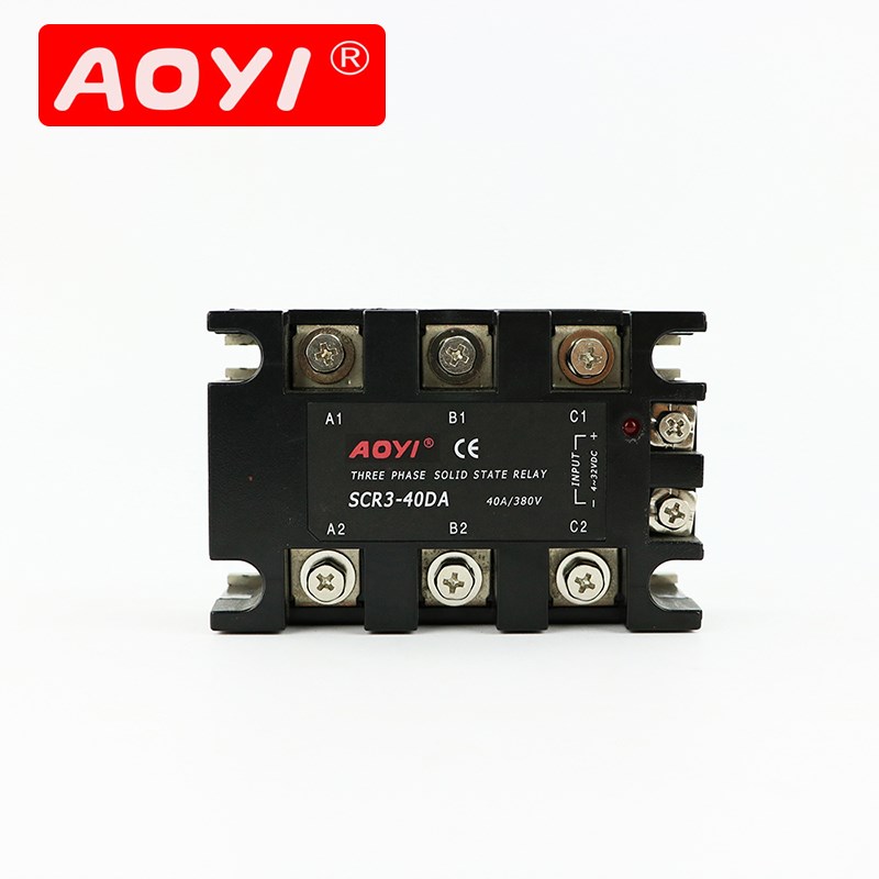 增强型三相固态继电器90A直流控交流AOYI 奥仪SCR3-90DA
