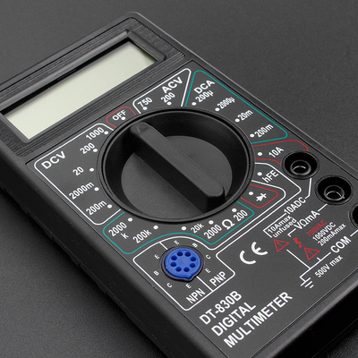DT830B数字万用表832万能表DT830D测电压电阻二三极管 有电池表笔