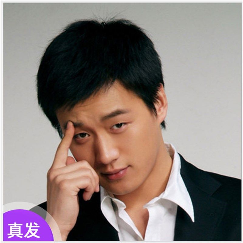 假发男短发毛寸平头光头男士假发中老年爸爸假发隐形无痕真发头套