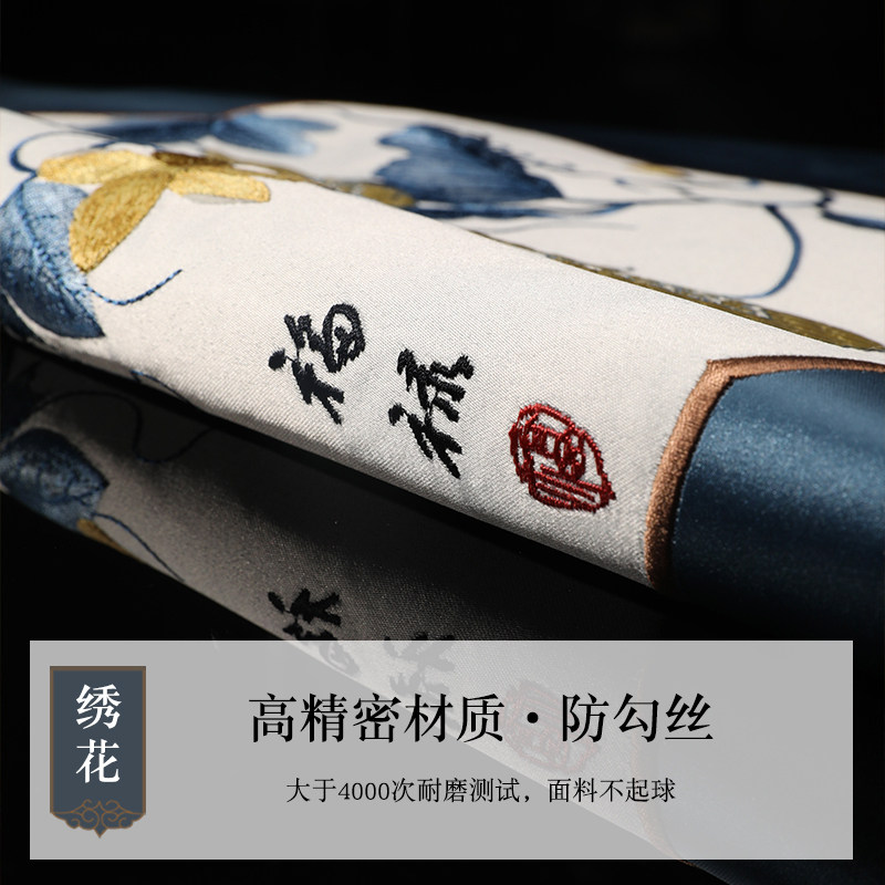 中式抱枕套不含芯家用客厅沙发靠背D大号靠枕床头高档长条腰枕定