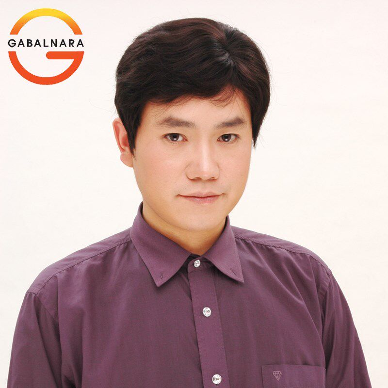 男式假发套 逼真男发型 中老年假发 化疗男士短发 真发 爸爸假发