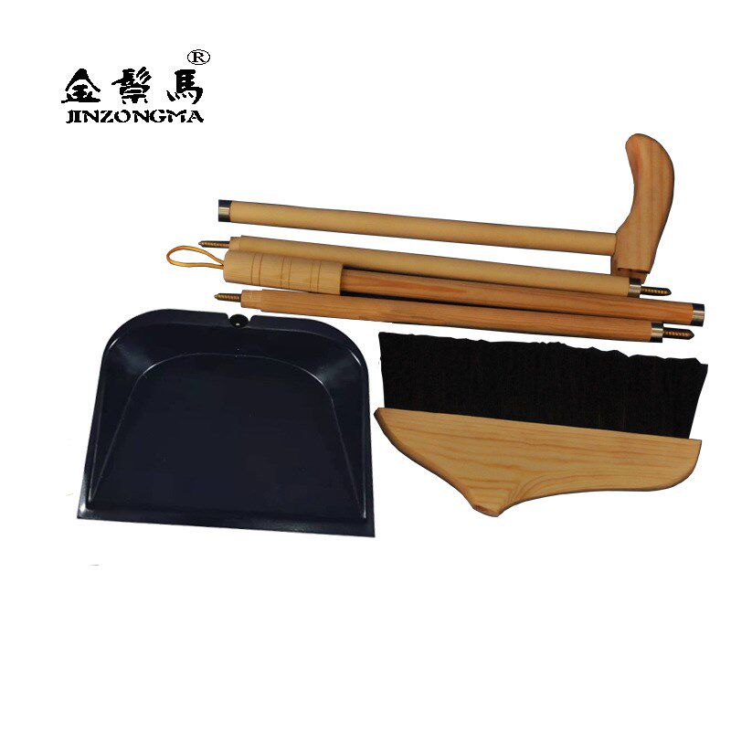 实木马尾毛扫把簸l箕套装除尘灰斗清洁畚斗刷长柄地板笤帚地毯刷