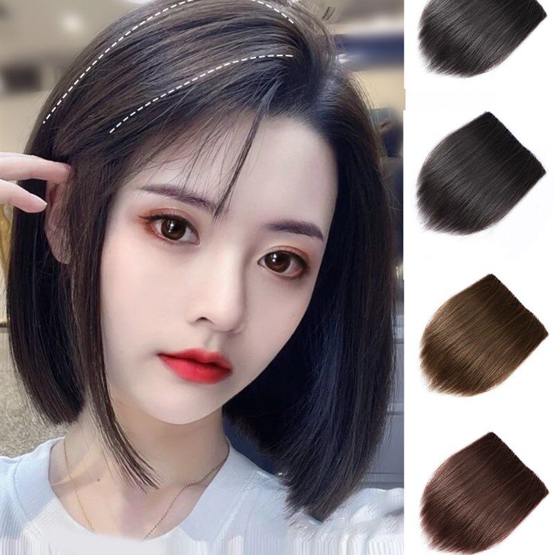 全真人发蓬松头顶 两侧增加发量 短发假发片垫高额头补发顶垫发片