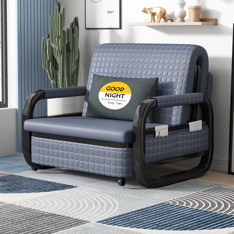 科技布收纳沙发床可折叠两用小户C型简约客厅多功能卧室伸缩单人