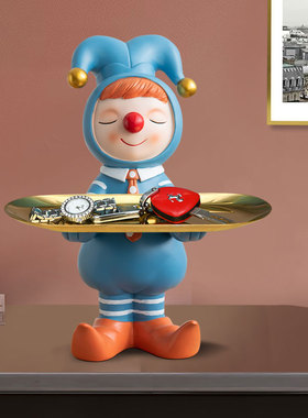 欧式创意收纳摆件家居装饰品玄关放钥匙客厅办公桌面洒柜置物架