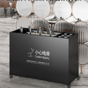 带锁雨伞架收纳架公司门口伞桶酒店大堂商用大容量W沥水存放置物