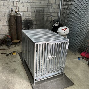 镀锌方管休息笼镀锌狗p笼防咬狗笼铁管狗笼烈性犬狗笼猛犬狗笼方