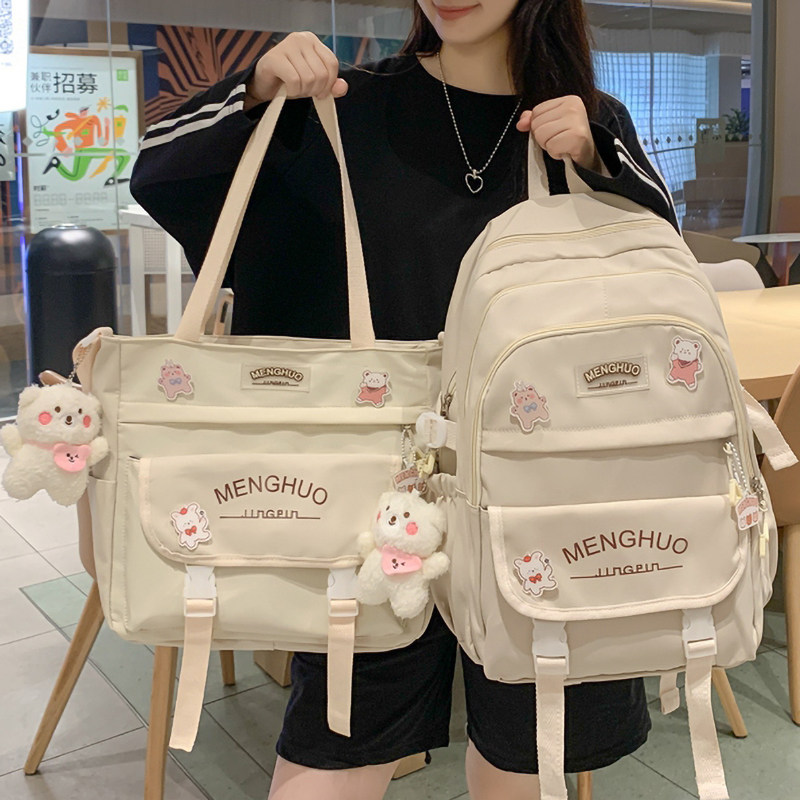 书包初中女生五六年级用网红女童四至六年级大容量双肩包女孩背包