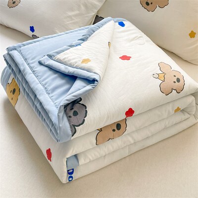 100x150cm幼儿园薄被子u1x1.5米夏天空调被婴儿夏凉被儿童卡通被