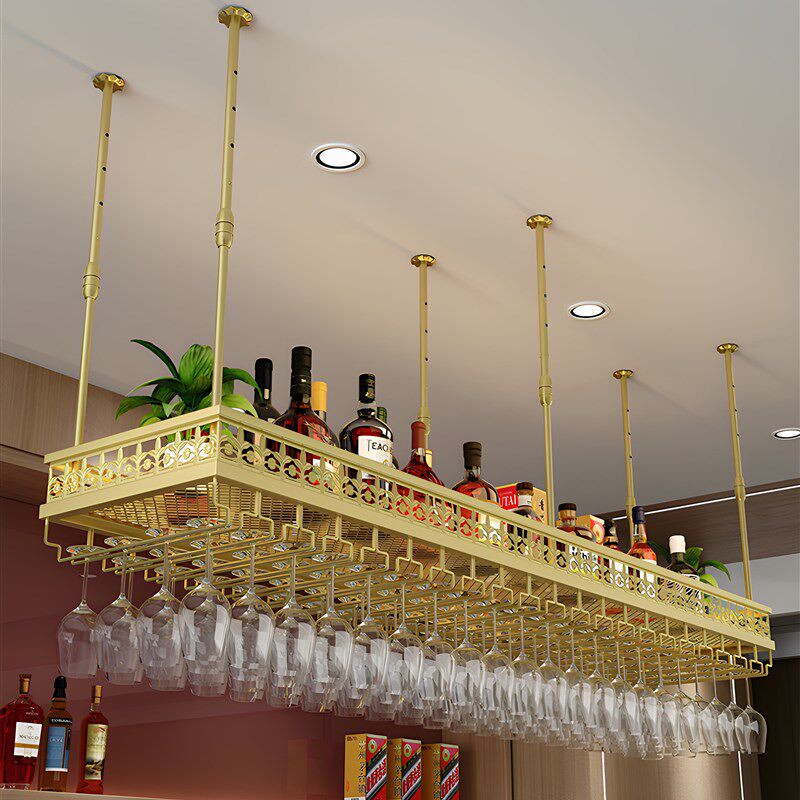 酒杯架悬挂倒挂酒l架酒柜置物架展示架杯子收纳架吧台装饰架红酒