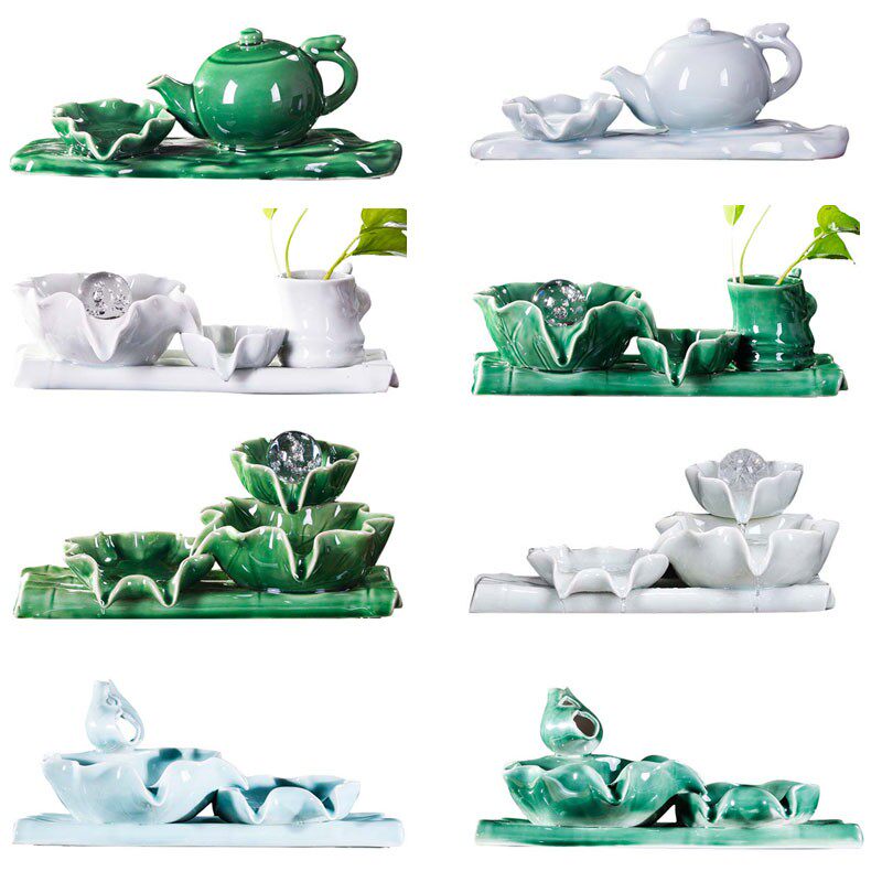 搭配鱼缸流水摆件金鱼缸配件喷泉加湿器循环水摆件办公室流水招财