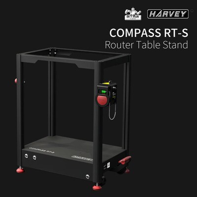 Harvey海威电木铣支架落地式辅助工作台木工修边雕刻机倒装台RT-S