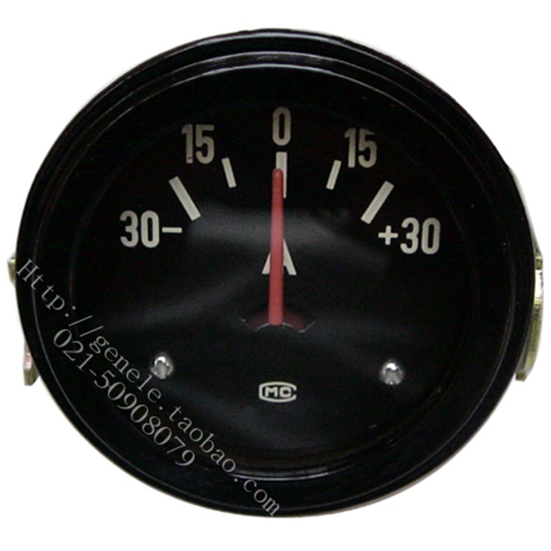 柴油发电机组蓄电池充电机圆形电流表30A/50A直流表12V/24VDC