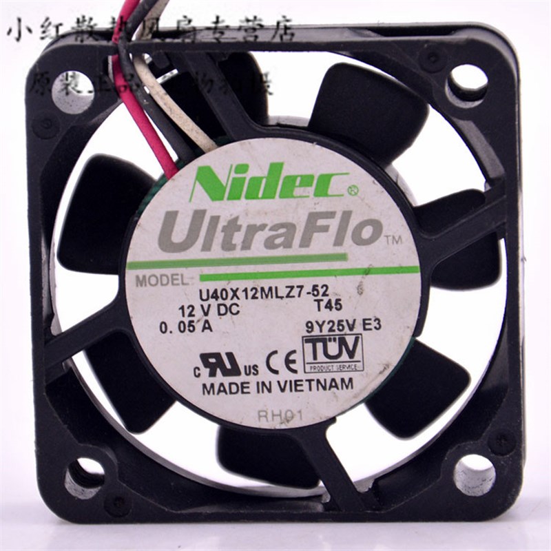 原装NIDEC U40X12MLZ7-52 4CM 12V 0.05A 4010 量噪音 超静音风扇
