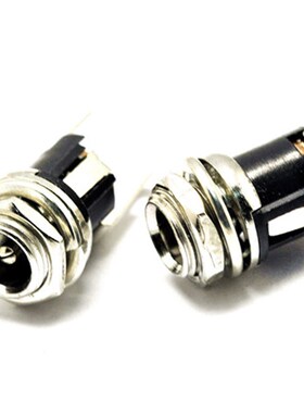 厂家直销DC025M电源插座DC025m带螺纹DC母座内径5.5X2.5针
