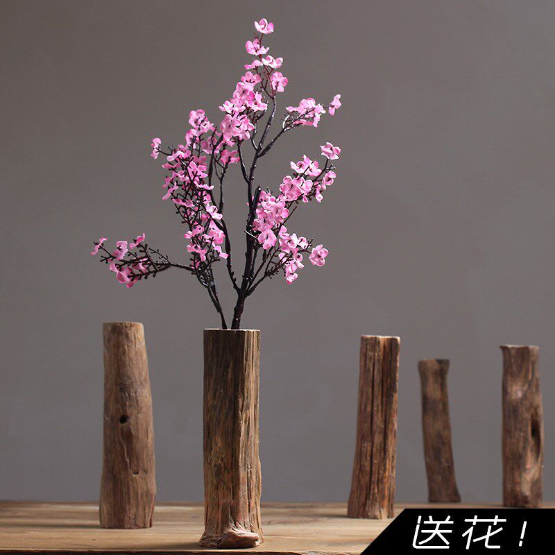 朴记创意枯木摆件禅意家居饰品个性花插简约现代办公桌面装饰摆设