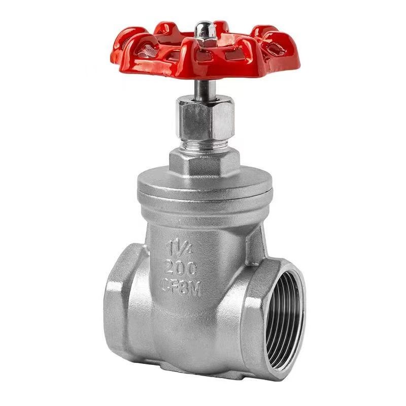 不锈钢304丝扣闸阀 内螺纹水闸阀 手轮闸阀 DN15 20 50 4分6分1寸