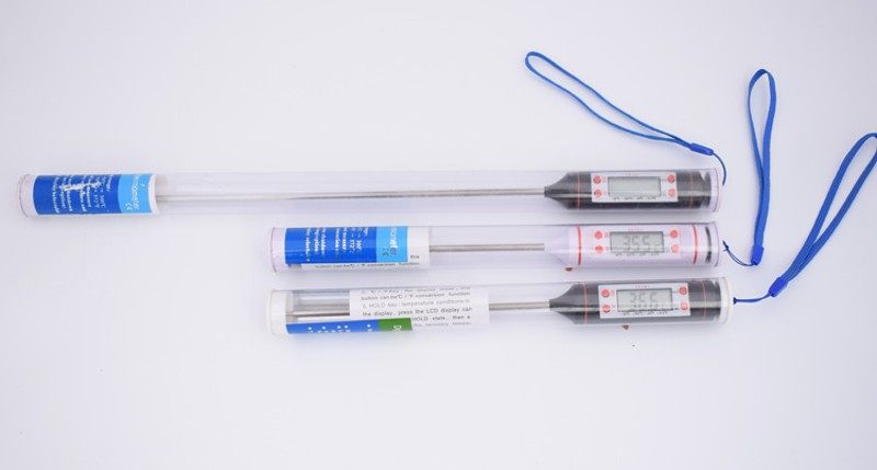 包邮TP101食品食物笔式 针式温度计数显油温探针电子水温计30厘米