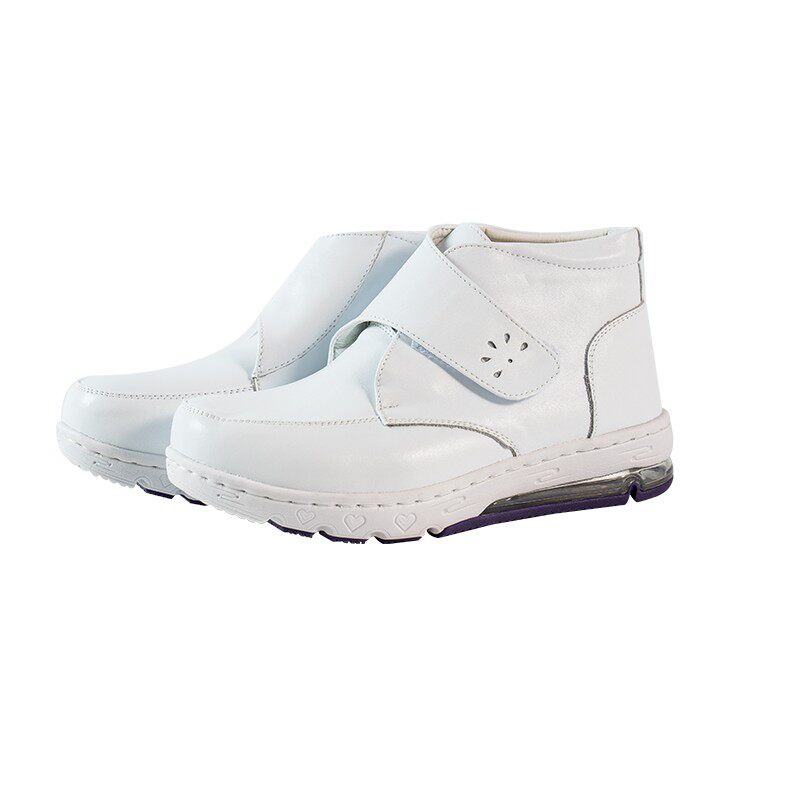 气垫护士鞋女秋冬款舒适软底冬季加绒透气不累脚平底防臭厚底增高