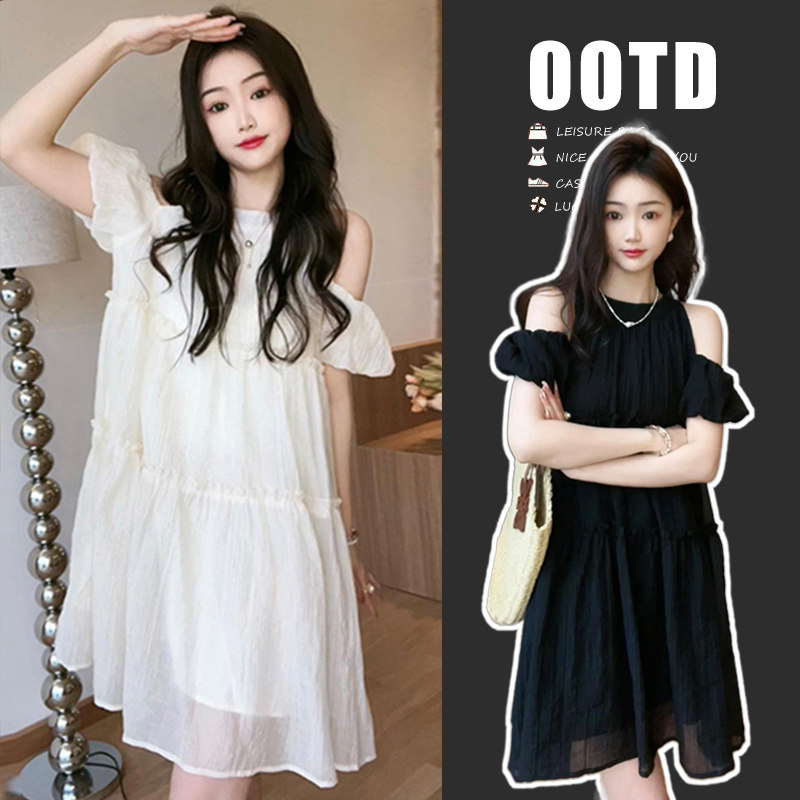 孕妇装夏款2023新款夏季上衣小个子裙子洋派时髦小清新夏装洋装