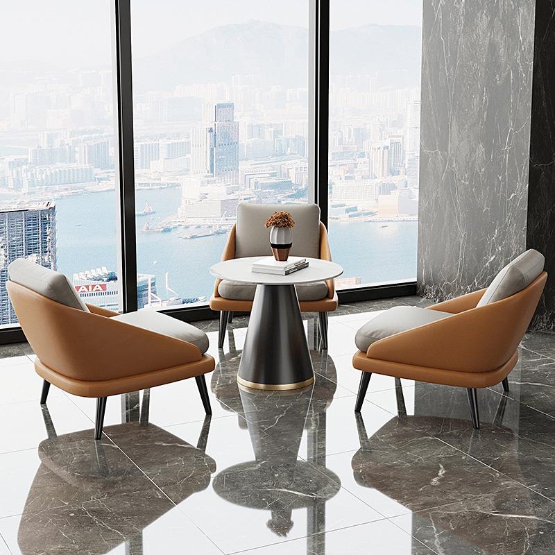 轻奢沙发椅酒店商务会客单人椅售楼处美容院休闲接待洽谈沙发组合