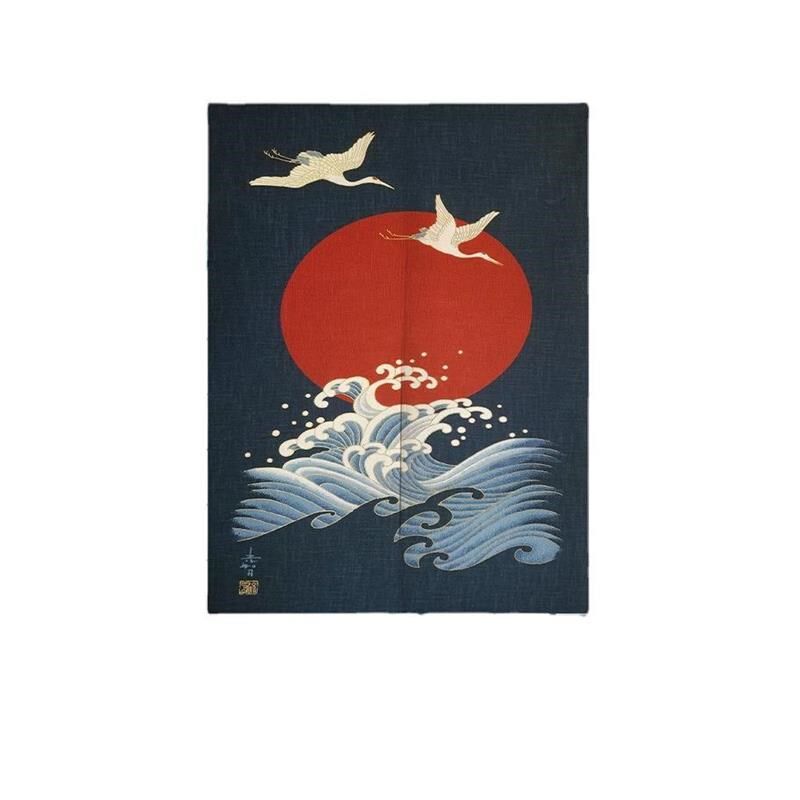 卧室半帘鞋架遮挡布日式门帘半帘隔断帘J布艺卧室布帘厨房防油烟