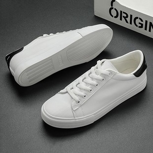 韩版 百搭超纤R皮防水青年小白鞋 潮平板鞋 新款 2021年秋季 休闲男鞋