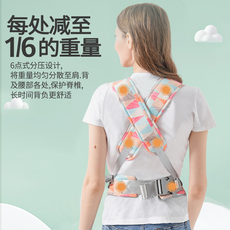 背带婴儿前抱式j宝宝外出前后两用小月龄背娃带娃简易腰凳抱娃神