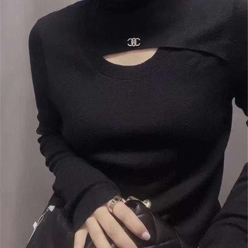 衣唯硕86017秋冬新款时尚洋派修身薄款羊毛针织打底高领毛衫女