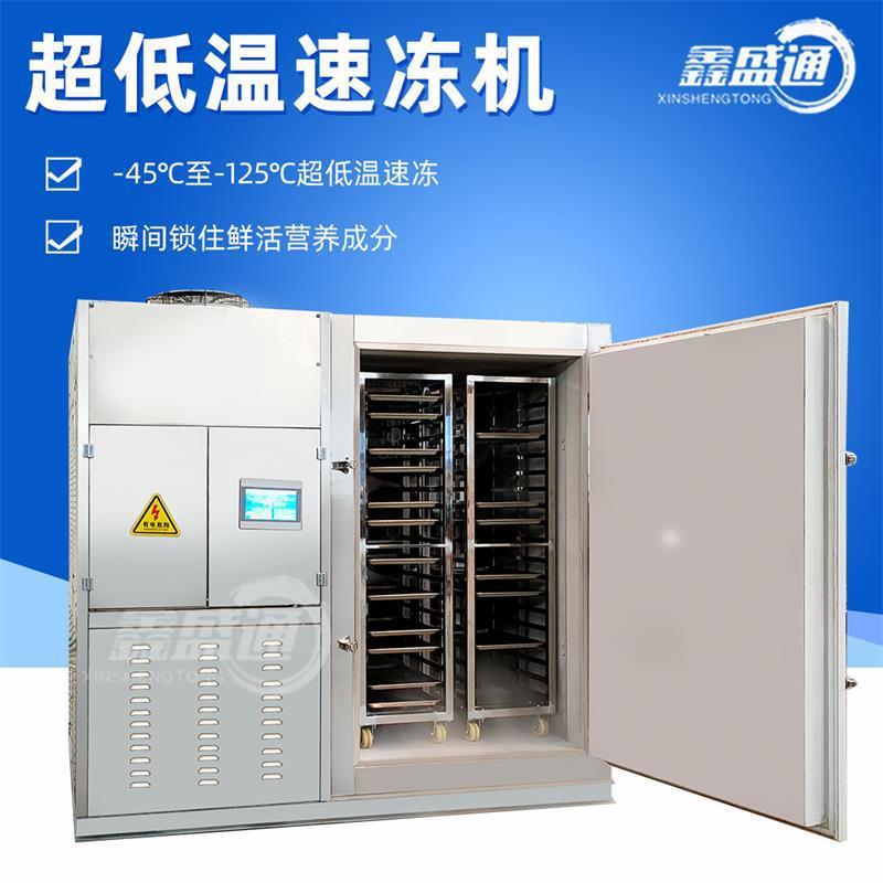 超低温海鲜鱼虾速冻机瞬间锁鲜刀鱼段速冻柜小型柜式液氮速冻机