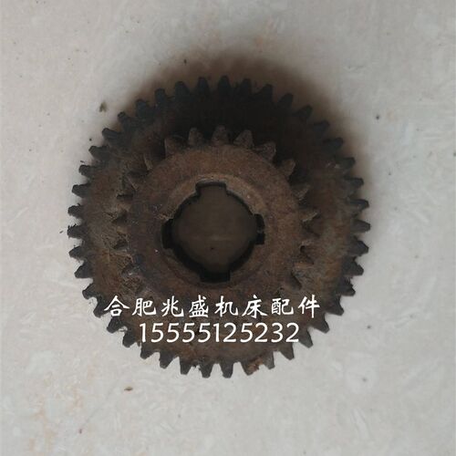 钻床配件上海五机Z3025摇臂钻双联齿轮z42/24内孔4-20*6