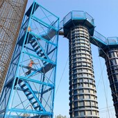 安全梯笼加厚框架式 方管护笼安全爬梯 安全护笼基坑施工通道箱式