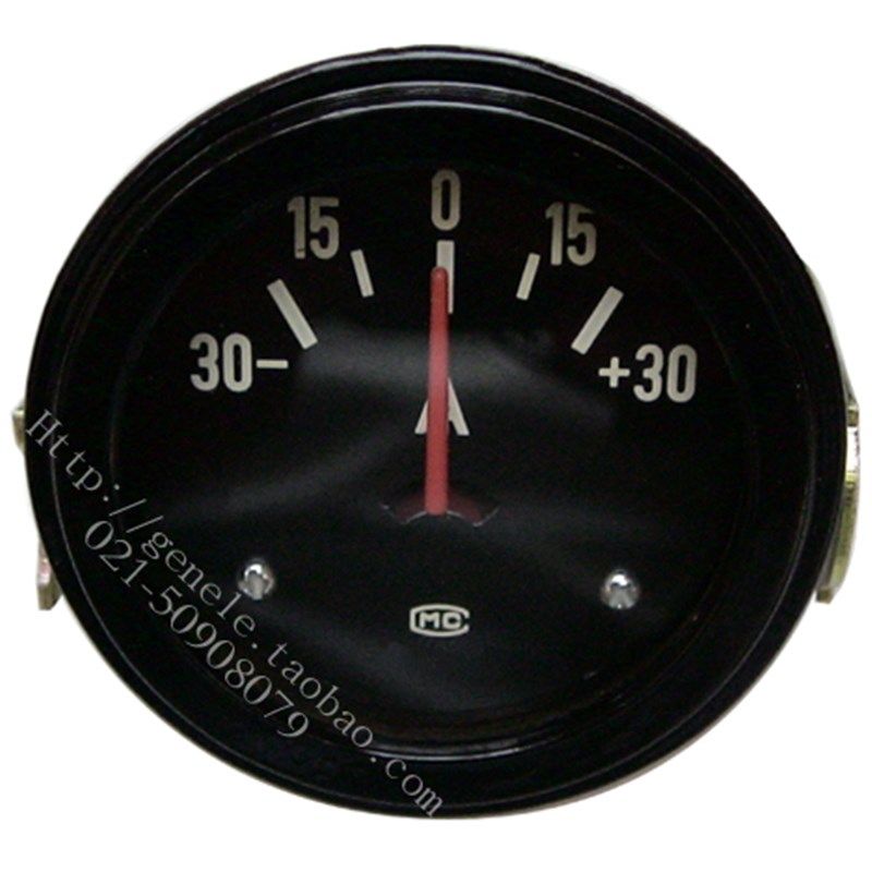 柴油发电机组蓄电池充电机圆形电流表30A/50A直流表12V/24VDC