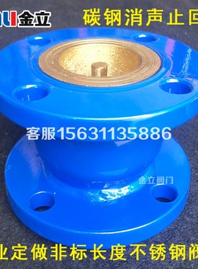 HC41X-16消声止回阀碳钢法兰单向阀逆止阀DN40 50 65 80 100 150