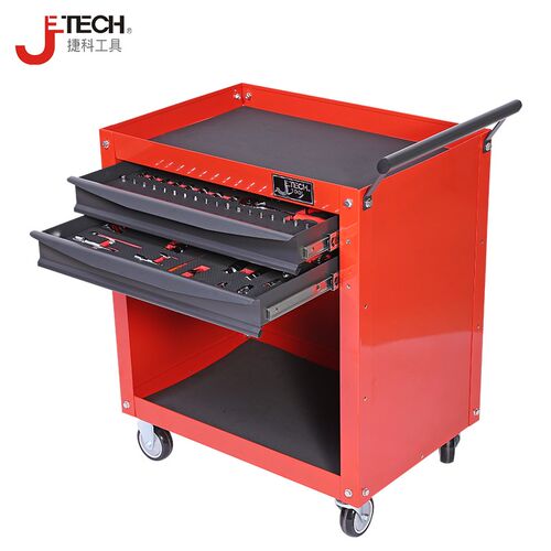 捷科工具车带工具121件维修车多功能五金工具推车汽修机修RC-121S
