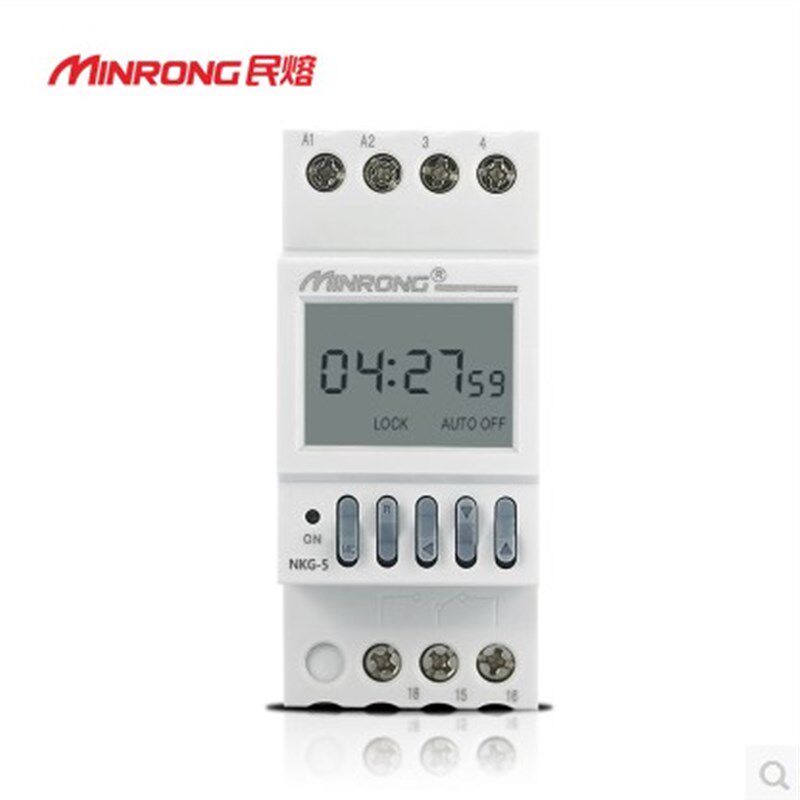 民熔微电脑双路时控开关NKG5路灯定时开关时间控制器定时器220V