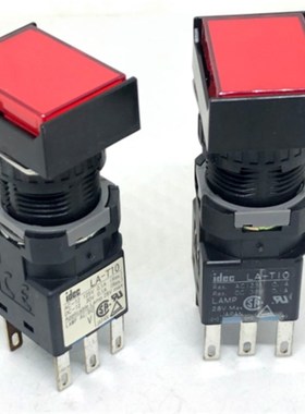 IDEC和泉HA- LA-T10 LA3L-M1T14R Y M1T14G按钮开关6脚红色M C50