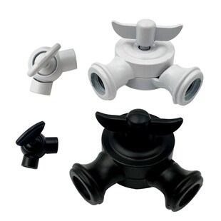 落地灯锌合金双通三通四通转接头 调节角度万向头摇臂灯台灯万向