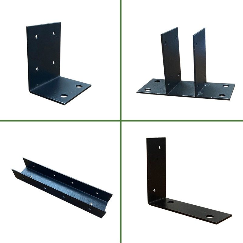 铁脚配件/炭化木防腐木/户外园艺/木栅栏/网片配件/网格直角铁件