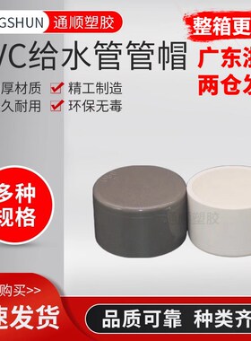 PVC给水管管帽 管堵 闷头 堵头20 25 32 40 50 63 75 90 110 160