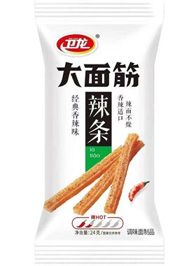 卫龙大面筋辣条24g*20包麻辣小零食儿时怀旧面筋批发解馋童年经典