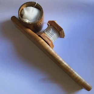 墨斗轮子老式木工手摇竹墨斗木匠划线工具手动墨斗弹线木工工具