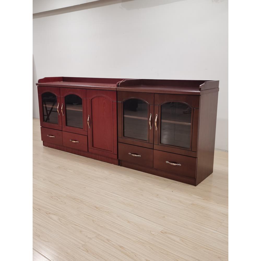 会议室茶水柜油漆实木皮餐边柜办公储物柜酒店矮柜靠墙收纳柜碗柜