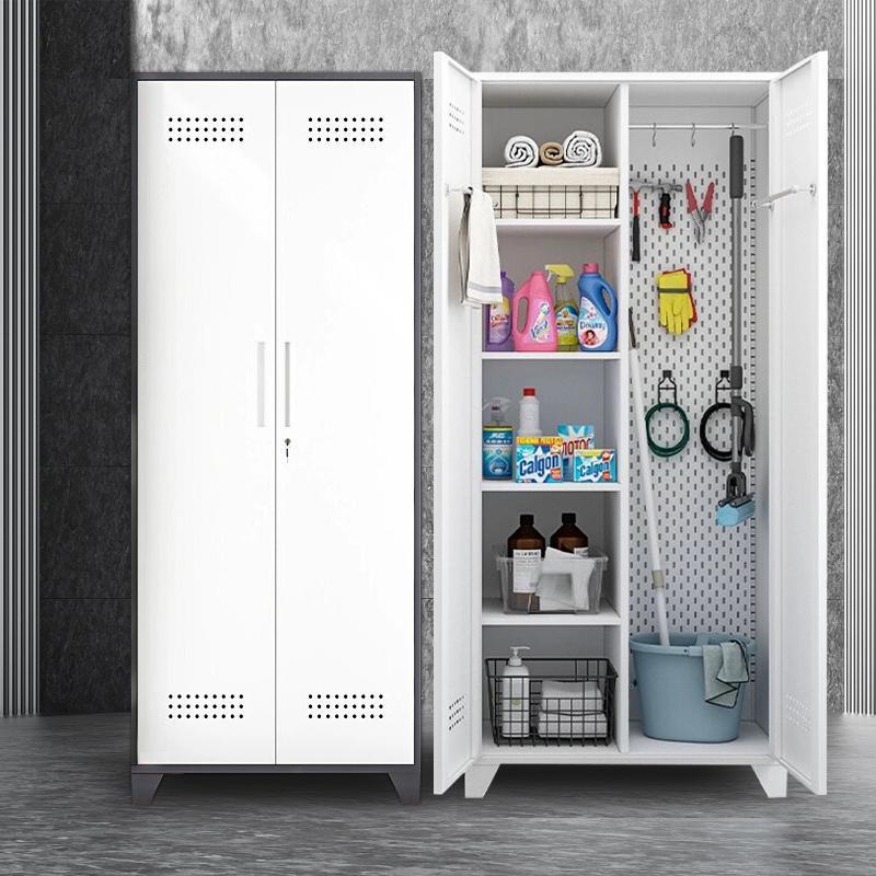 阳台家政柜拖把扫帚收纳柜保洁卫生用品整理清洁柜子阳台储物柜