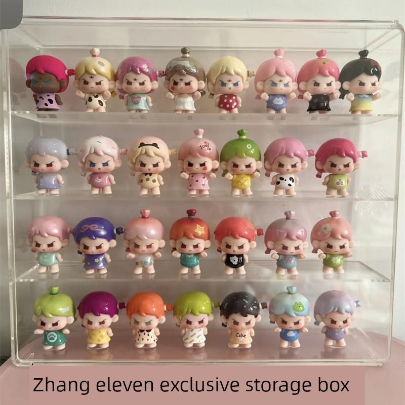 林迪鸭防尘车模型带门收纳展示架