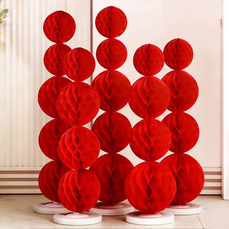 婚房布置套装蜂窝球立柱结婚礼客厅客厅卧室沙发背景墙男女方新房,节庆用品/礼品,拉花,淘宝优惠券,粉丝福利购,淘宝优惠卷