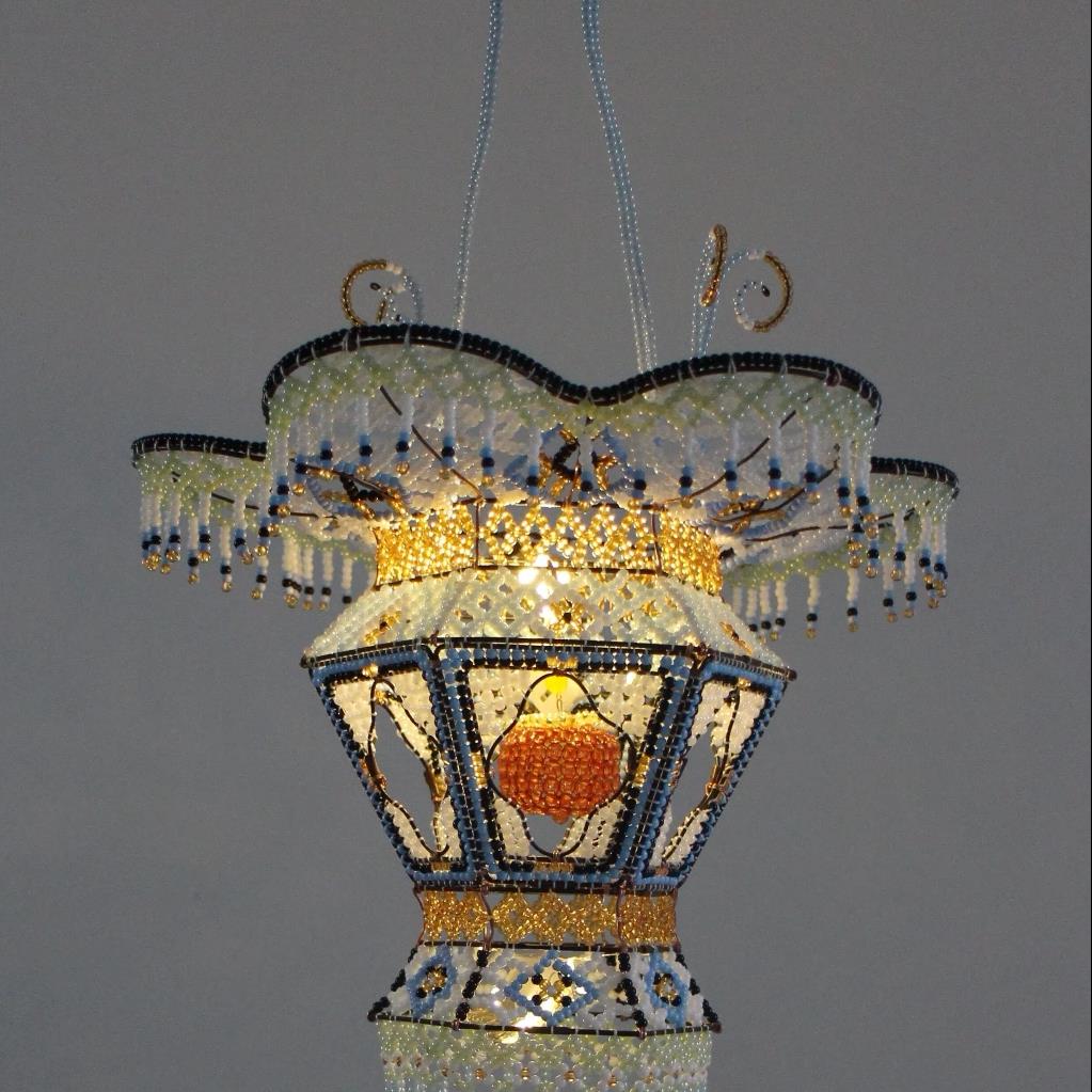 柿柿如意柿子花篮珠灯材料包传统灯笼手工