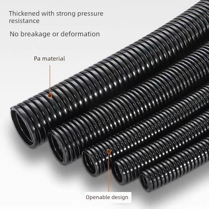 四川波纹管PP阻燃软管PA尼龙塑料穿线管电线电工护套管可开口PE